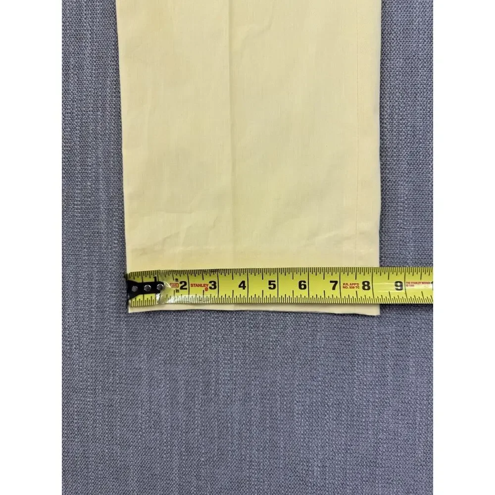 Southern Pines Golf Pants Men’s 36x32 Yellow Flat Front Cotton NWT Modern Fit